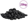 vidaXL P&uacute;ssa&eth;ir Steinar 25 kg Svartir 2-5 cm