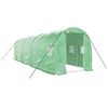 vidaXL Gr&oacute;&eth;urh&uacute;s me&eth; St&aacute;lgrind Gr&aelig;nt 16 m&sup2; 8x2x2 m