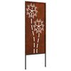 vidaXL Gar&eth;s b&uacute;na&eth; skj&aacute;r &Uacute;tskur&eth;ur Rusty 50 x 140 cm Ve&eth;ra&eth; st&aacute;l