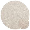vidaXL Motta "ZIZUR" Krem &Oslash; 90 cm Jute Look innan og utan