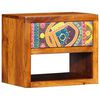 vidaXL Noat&ouml;flu sk&aacute;pur Br&uacute;nn 40 x 35 x 35 cm Hrein akas&iacute;utr&eacute;