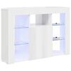 vidaXL Horn LED sj&oacute;nvarpssk&aacute;pur Vegghengt H&aacute;rglans hv&iacute;tur 100x40x68cm