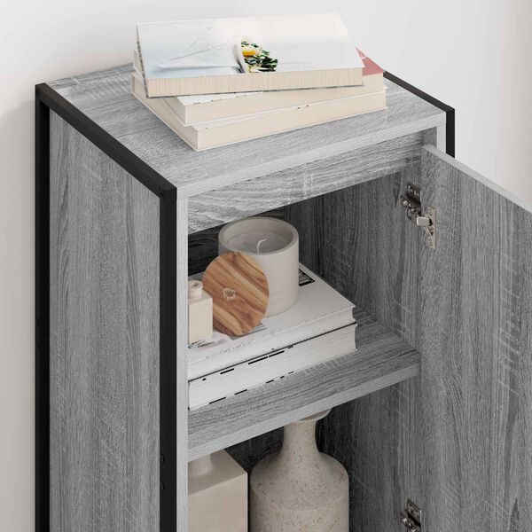 vidaXL Vi&eth;beinteyfla Gr&aacute;r Sonoma 43 x 36 x 75,5 cm Samsettur vi&eth;ur