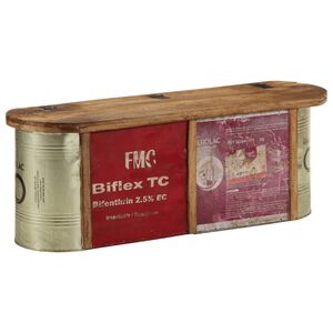 vidaXL Geymslubekkur/Senkborð 120x30x40 cm Solid Wood Endurunnið