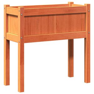 vidaXL Gr&oacute;&eth;urker &iacute; Gar&eth;inn me&eth; F&oacute;tum Vaxbr&uacute;nn 70x31x70 Gegnheil Fura