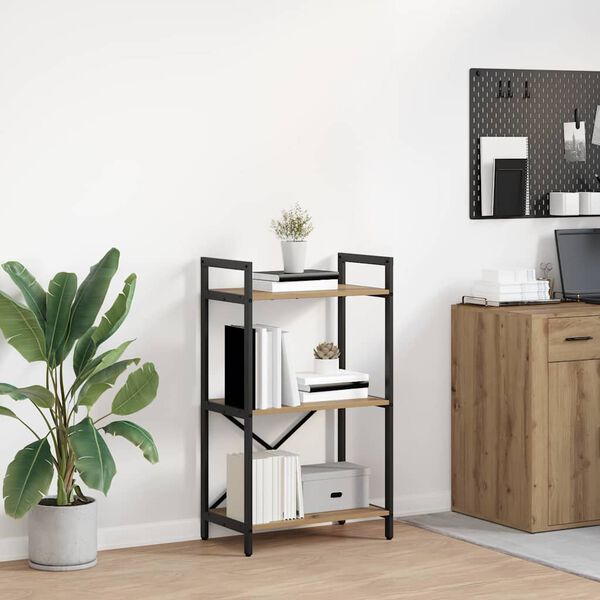 vidaXL Hilla Artisan Eik 56 x 34 x 96 cm Samsettur vi&eth;ur