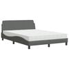 vidaXL R&uacute;m me&eth; D&yacute;nu Dover D&ouml;kkgr&aacute;r 140x190 cm Text&iacute;lefni