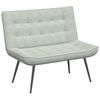 vidaXL Bekkur Lj&oacute;sgr&aacute;r 110x74x84 cm Flauel