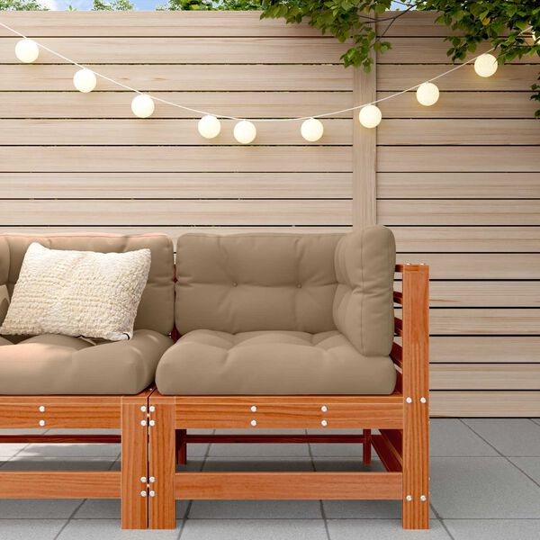 vidaXL Gar&eth;horn s&oacute;fi Mass&iacute;ft furuvi&eth; VaxBr&uacute;nn