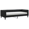 vidaXL Svefns&oacute;fi me&eth; D&yacute;nu Svartur 90x190 cm Efni