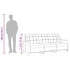 vidaXL 3 Sæta Sófi Kaffibrúnn 180 cm Gervileður