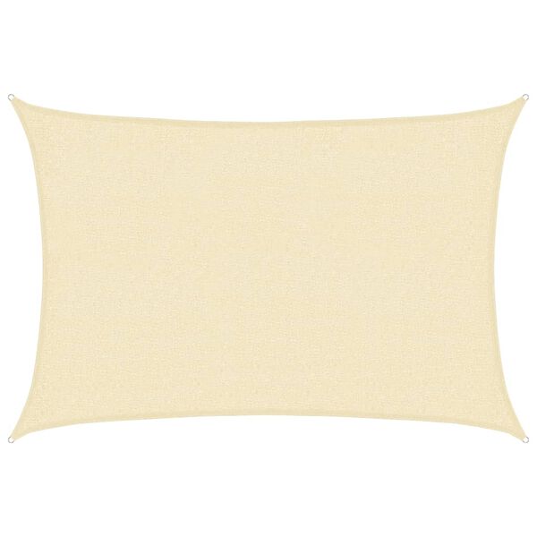 vidaXL Skyggnidúkur 160 g/m² Rjómahvítur 2x3 m HDPE