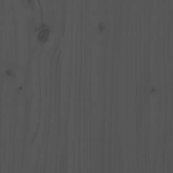 vidaXL Höfðagafl fyrir Rúm Grár 163,5x3x81 cm Gegnheil Fura