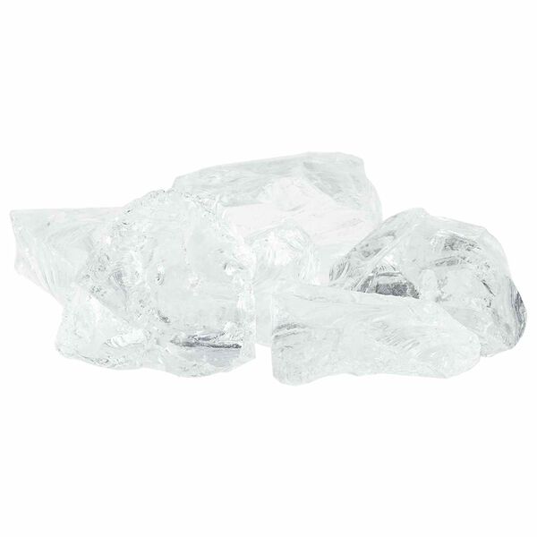 vidaXL Gar&eth;steinar Hv&iacute;tt 12 cm glass