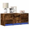 vidaXL Sj&oacute;nvarpssk&aacute;pur me&eth; LED 97x34x40 cm Samsettur Vi&eth;ur