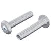 vidaXL L&aacute;sskr&uacute;fa Einlita 2 pcs Silfur M6 x 30 mm St&aacute;l