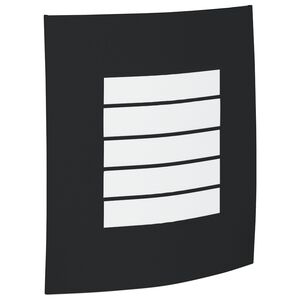 vidaXL Útiveggljós Svartur 23.5 x 10.5 x 26 cm stainless steel