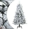 vidaXL Gervi j&oacute;latr&eacute; me&eth; flokku&eth;um snj&oacute; Hv&iacute;tt 120 cm PVC, PE og st&aacute;l