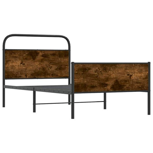 vidaXL R&uacute;mgrind &aacute;n D&yacute;nu 100x190 cm Sonoma Eikarlitur Samsettur Vi&eth;ur