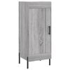 vidaXL Skenkur Gr&aacute;r Sonoma Eik 34,5x34x90 cm Samsettur Vi&eth;ur