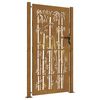 vidaXL Gar&eth;hli&eth; 100x200 cm &uacute;r corten st&aacute;li &uacute;r bambus