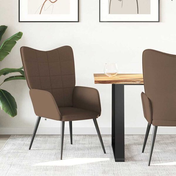 vidaXL H&aelig;gindast&oacute;ll Br&uacute;nt Tau&aacute;kl&aelig;&eth;i