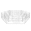 vidaXL Sexhyrnt Gabion Upph&aelig;kka&eth; Be&eth; 200 x 173 x 40 cm