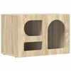 vidaXL Sj&oacute;nvarpssk&aacute;pur Sonoma Eik 60 x 35 x 40 cm Samsettur vi&eth;ur