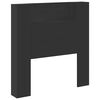 vidaXL H&ouml;f&eth;agafl Svartur 100 x 16,5 x 103,5 cm Samsettur vi&eth;ur