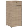 vidaXL Geymslusk&aacute;pur fyrir Gar&eth; Drappa&eth;ur 55x55x111 cm P&oacute;l&yacute;rattan