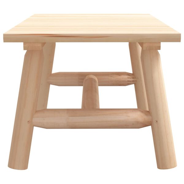 vidaXL Sófaborð 90x50x41 cm Gegnheilt Viðargreni