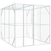 vidaXL Fuglafeiti Antras&iacute;t 210 x 304 x 213 cm Galvaniserad st&aacute;l