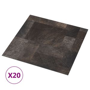 vidaXL Sjálflímandi Gólffjalir 20 stk. PVC 1,86 m² Viðaráferð