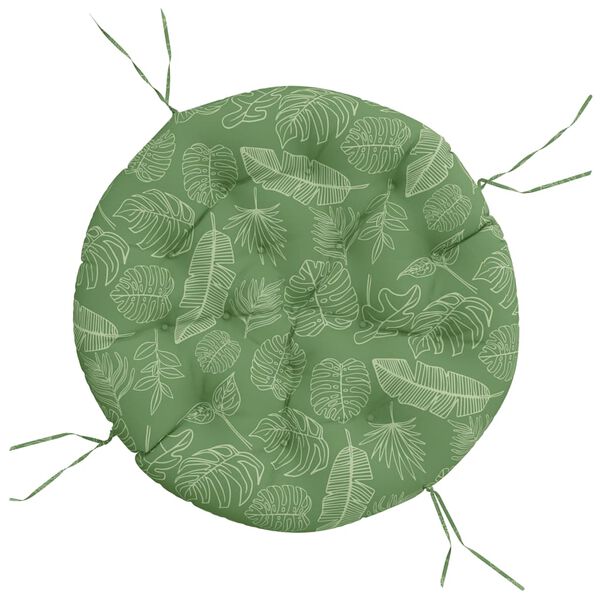 vidaXL Kringl&oacute;tt Sessa Laufamynstur &Oslash; 100 x 11 cm Oxfordefni