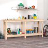 vidaXL Vinnubekkur 180x50x80 cm Gegnheil Fura