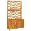 vidaXL Gr&oacute;&eth;urkassi me&eth; Rimlagrind 100x32x165 cm Gegnheill Akas&iacute;uvi&eth;ur