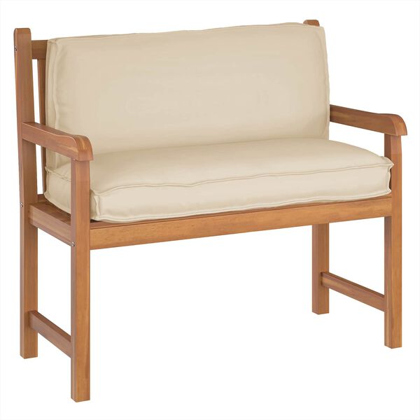 vidaXL Púði Drapplitaður 120 x 40 x 12 cm Oxford efni