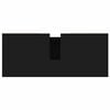 vidaXL Baðherbergisskápur Svartur 80x33x60 cm Samsettur Viður