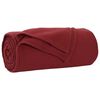 vidaXL Kast teppi Bordeaux Rau&eth;ur 200 x 150 cm Fl&iacute;s