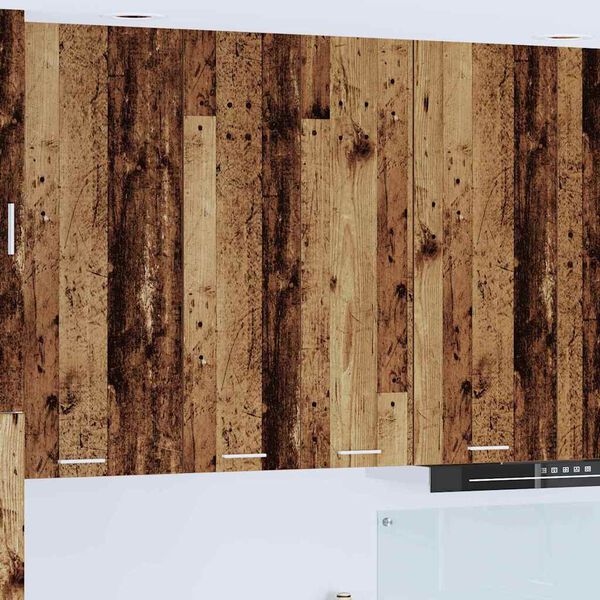 vidaXL Vegghengdur sk&aacute;pur me&eth; geymslu Gamalt timbur 60 x 31 x 100 cm