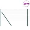 vidaXL Girðingarpóstur Grænn 50 x 0,6 m (25 mm net) Stál og PVC