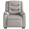 vidaXL Electric Stand up Recliner st&oacute;ll Cloud Grey Efni