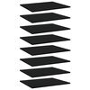 805269 vidaXL Bookshelf Boards 8 pcs Black 60x50x1,5 cm Chipboard