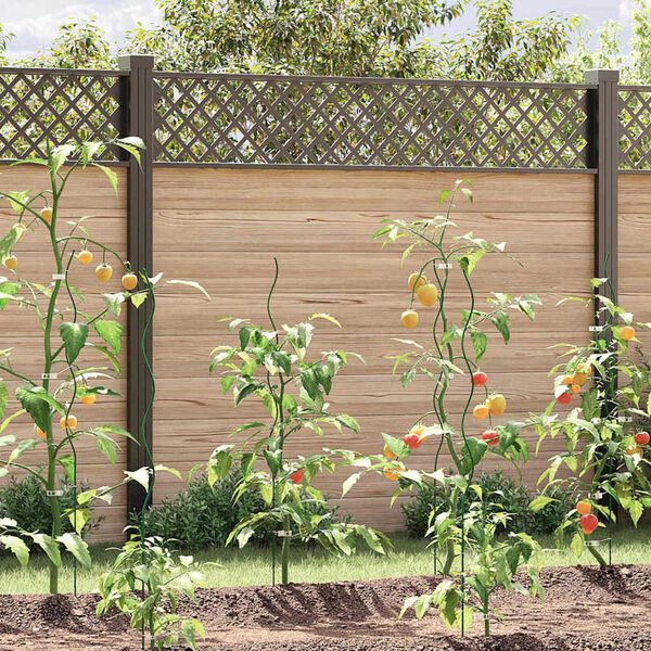 vidaXL Pl&ouml;ntustyrk 5 pcs Gr&aelig;nn 110 x 0.6 x 0.6 cm St&aacute;l