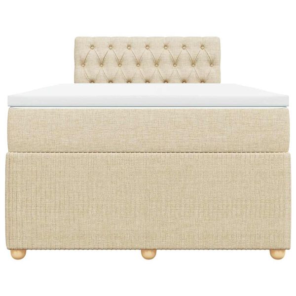 vidaXL H&oacute;lfa&eth; Springr&uacute;m me&eth; D&yacute;nu Rj&oacute;mahv&iacute;tt 120x200 cm Tauefni