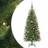 vidaXL Gervi j&oacute;latr&eacute; me&eth; 150 LED me&eth; standi Gr&aelig;nn 150 cm PE og PVC