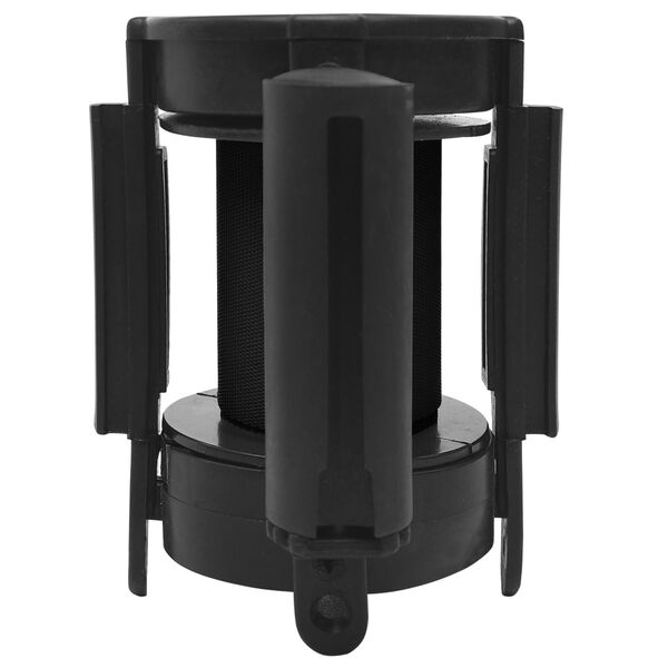 vidaXL Inndraganlegt Veggbelti 200 cm Svart