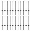 vidaXL Gir&eth;ingarp&oacute;stur 22 pcs Gr&aacute;r 100 cm St&aacute;l