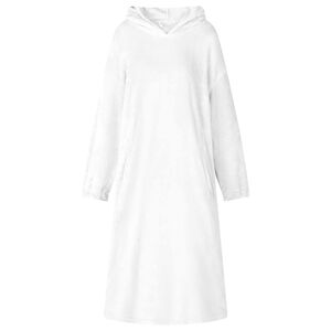 vidaXL Teppishettupeysa Hv&iacute;tt m Fl&oacute;nel