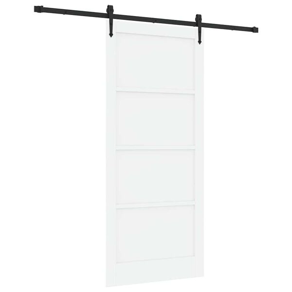 vidaXL Rennidyr ORKDAL Hv&iacute;tt 93 x 211 cm Solid furuhikk